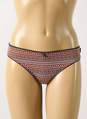 Tanga stretch marron ESPRIT femme