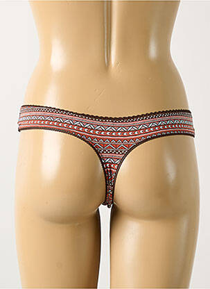 Tanga stretch marron ESPRIT femme