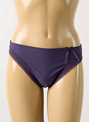 Tanga stretch violet ANTIGEL femme