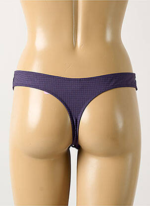 Tanga stretch violet ANTIGEL femme