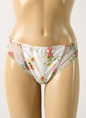Tanga tissage satiné blanc ANTINEA femme