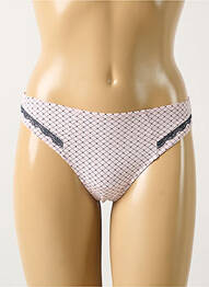 Tanga tissage satiné rose ANTIGEL femme