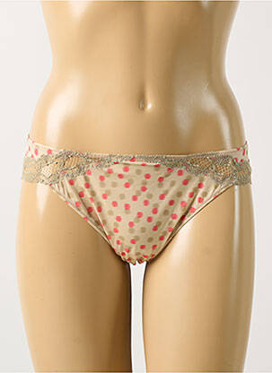 Tanga effet matière satinée vert ANTINEA femme