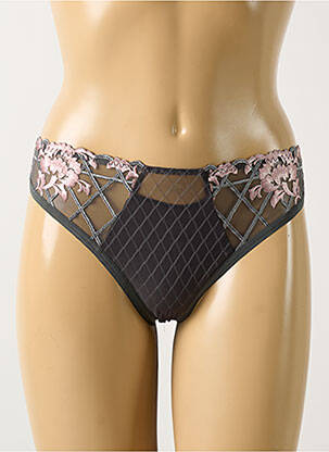Tanga stretch gris ANTINEA femme