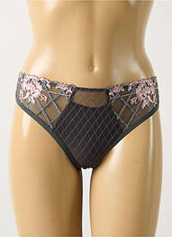 Tanga stretch gris ANTINEA femme