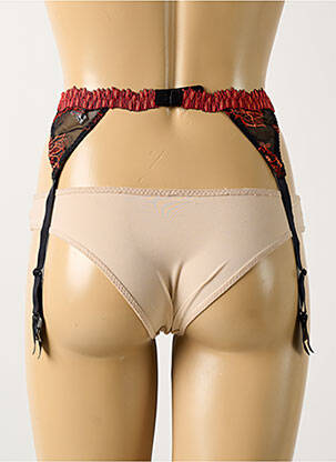 Guêpière/porte-jarretelle bretelles élastiquées ajustables orange BARBARA femme
