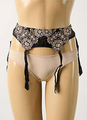 Guêpière/Porte-jarretelle noir LOUISA BRACQ pour femme seconde vue