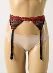 Guêpière/Porte-jarretelle orange BARBARA pour femme seconde vue