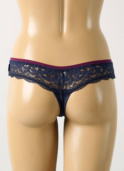 Tanga stretch bleu ESPRIT femme