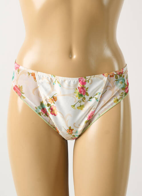 Tanga tissage satiné blanc ANTINEA femme