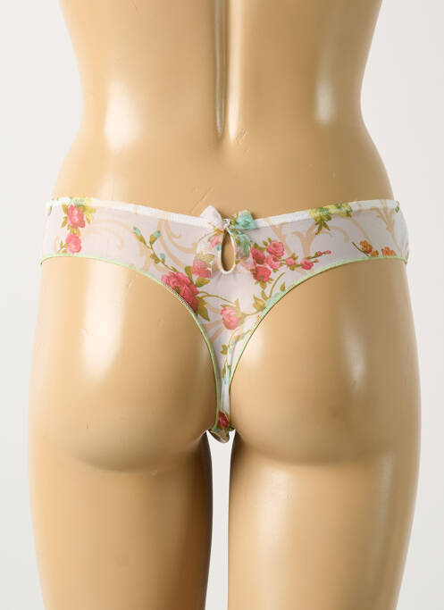 Tanga tissage satiné blanc ANTINEA femme