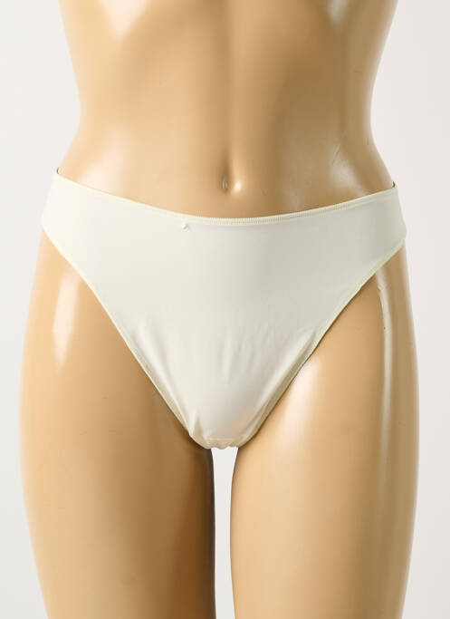 Tanga beige LEJABY pour femme