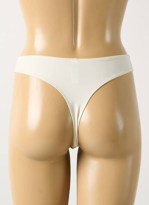 Tanga beige LEJABY pour femme