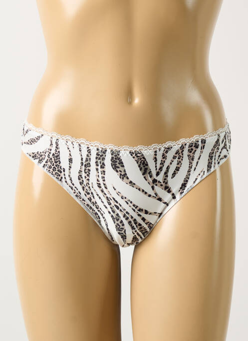 Tanga blanc ANTIGEL pour femme