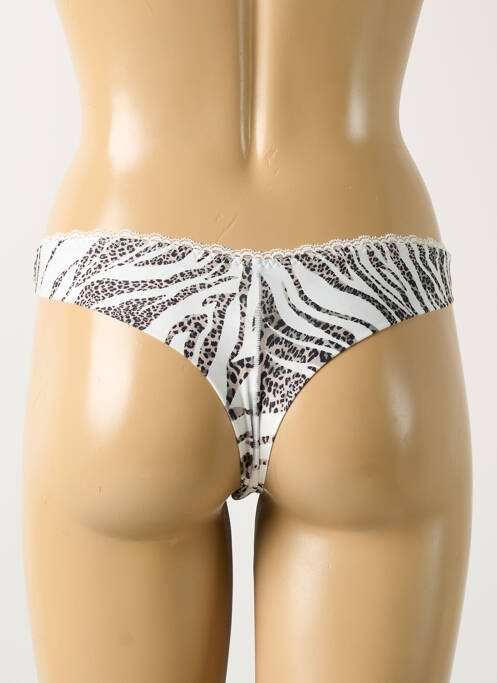 Tanga blanc ANTIGEL pour femme
