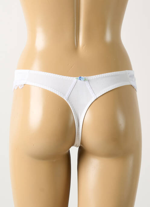 Tanga blanc LEJABY pour femme