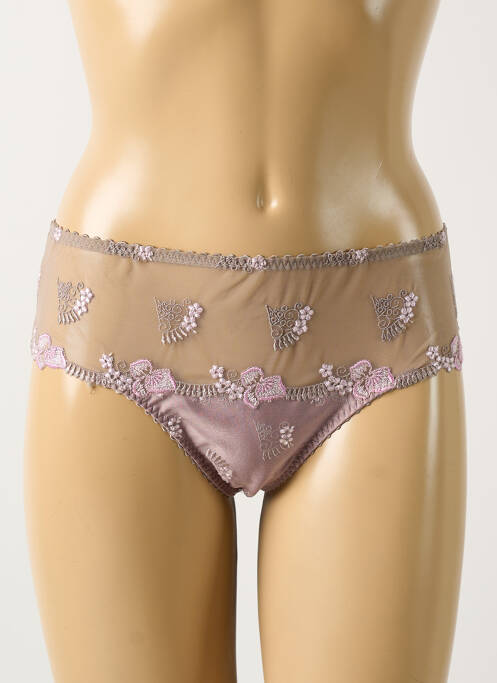 Tanga marron SECRET D'EVA pour femme