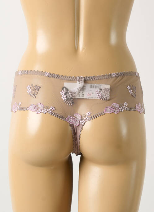 Tanga marron SECRET D'EVA pour femme