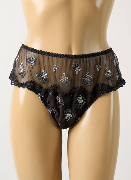 Tanga noir SECRET D'EVA pour femme