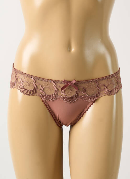 Tanga rose LEJABY femme