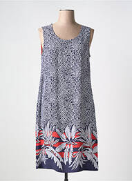 Robe mi-longue sans manche sans manche bleu MASSANA femme