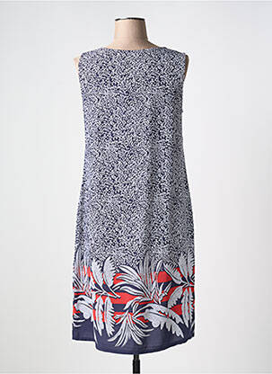 Robe mi-longue sans manche sans manche bleu MASSANA femme