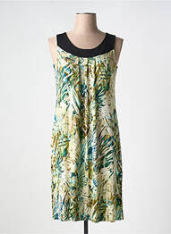 Robe mi-longue sans manche sans manche vert MASSANA femme