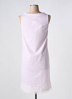 Chemise de nuit imprimé rayures rose EGATEX femme