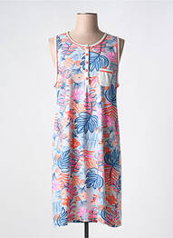 Chemise de nuit stretch bleu MASSANA femme