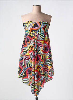 Robe de plage sans manche noir ANTIGEL femme