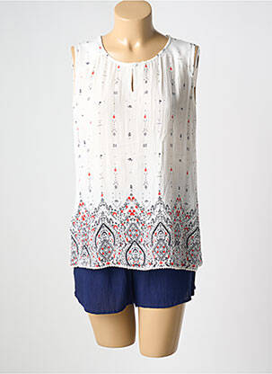 Pyjama coupe cintrée bleu SENORETTA femme
