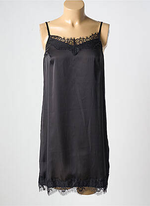 Nuisette/combinette col rond noir CHERIE LINE femme