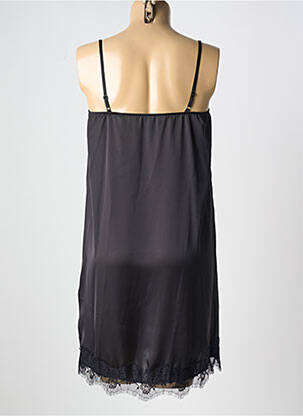 Nuisette/combinette col rond noir CHERIE LINE femme