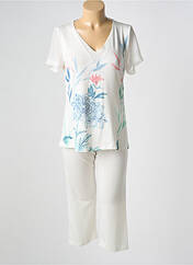 Pyjama blanc EGATEX pour femme seconde vue