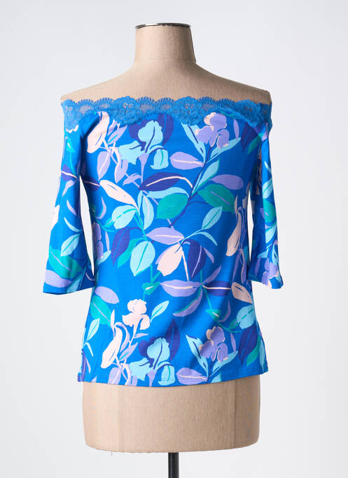 Pyjama manches bretelles bleu ANTIGEL femme