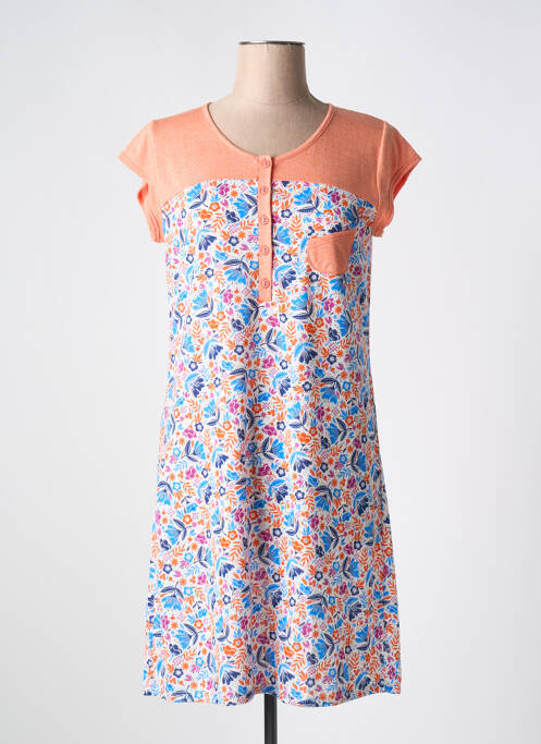 Chemise de nuit orange MASSANA pour femme