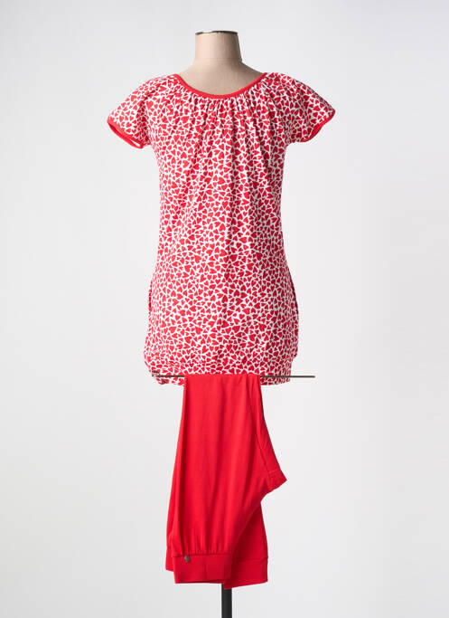 Pyjama rouge REBELLE pour femme
