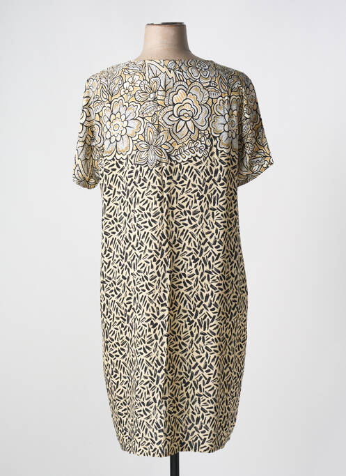 Robe mi-longue beige MASSANA pour femme