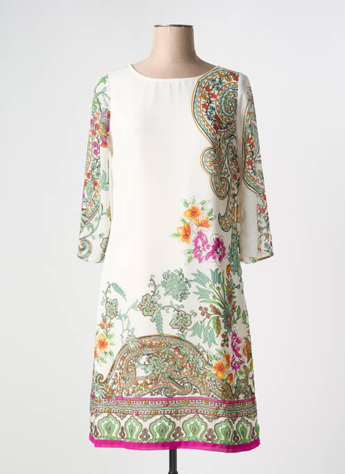 Robe mi-longue beige NIZA pour femme