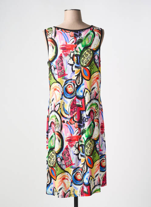 Robe mi-longue noir MASSANA pour femme