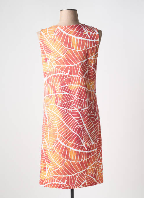 Robe mi-longue orange EGATEX femme