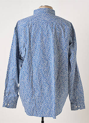 Chemise manches longues tissage popeline bleu SERGE BLANCO homme