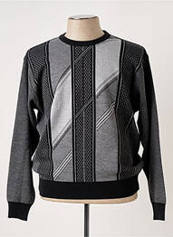 Pull col rond manches longues gris IMPACT homme