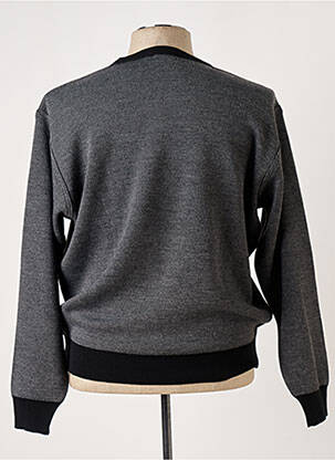 Pull col rond manches longues gris IMPACT homme