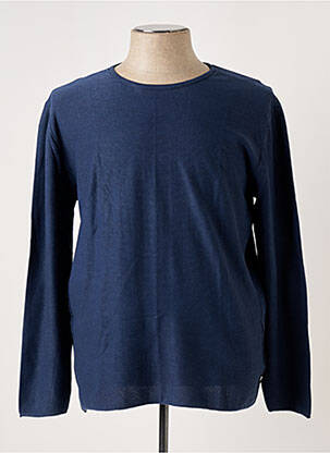 Pull tissage chiné manches longues bleu REPLAY homme