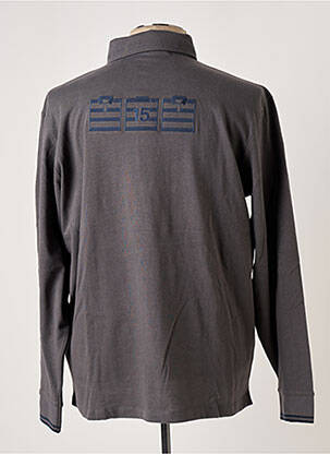 Polo manches longues manches longues gris SERGE BLANCO homme