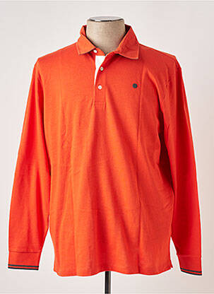 Polo manches longues manches longues orange SERGE BLANCO homme