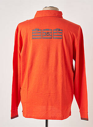 Polo manches longues manches longues orange SERGE BLANCO homme