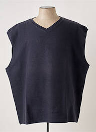 Pull col v sans manche bleu ALLSIZE homme