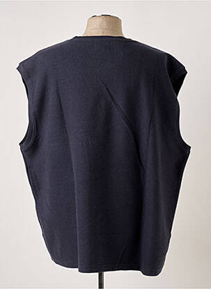 Pull col v sans manche bleu ALLSIZE homme